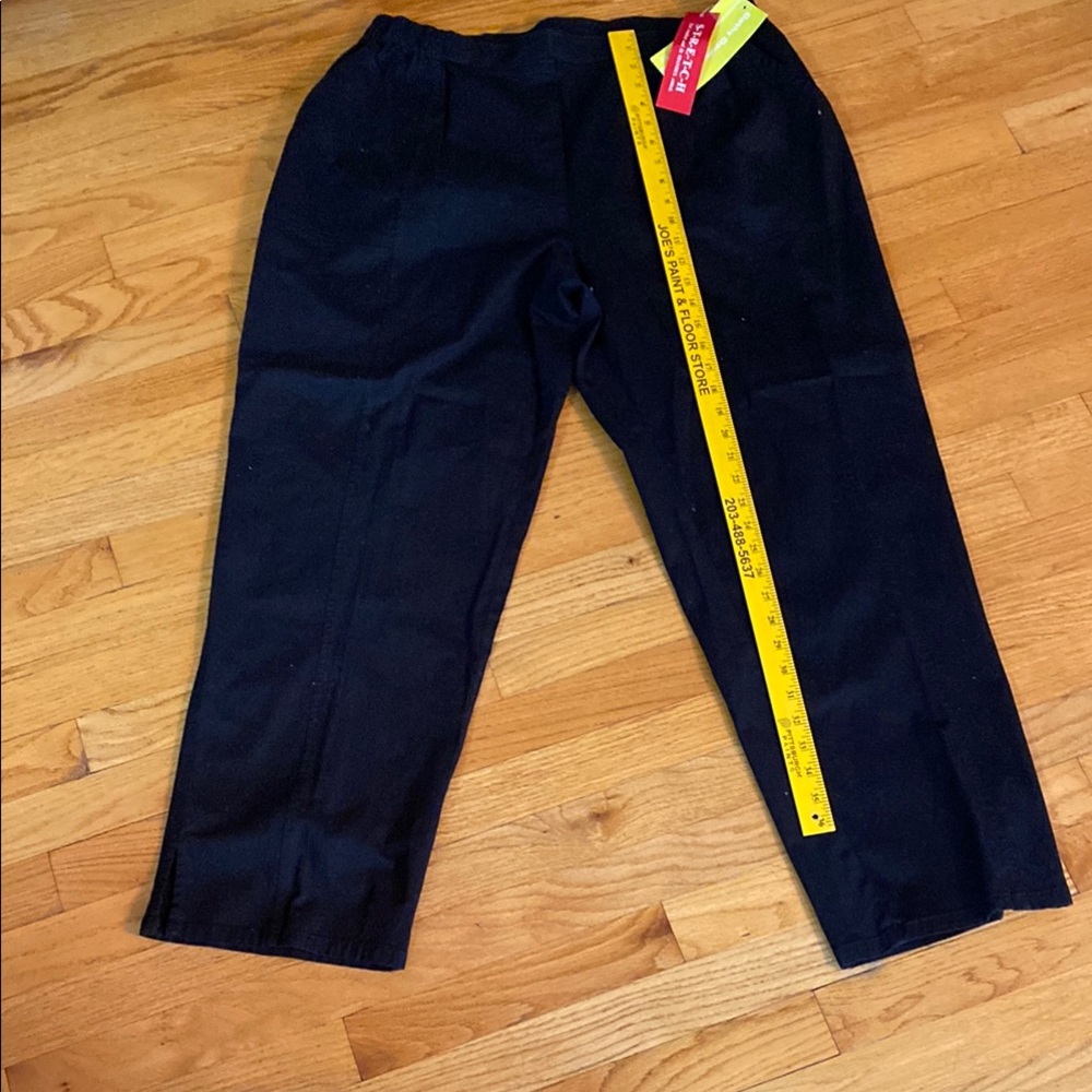 Cathy Daniels Black Cotton Summer Pants